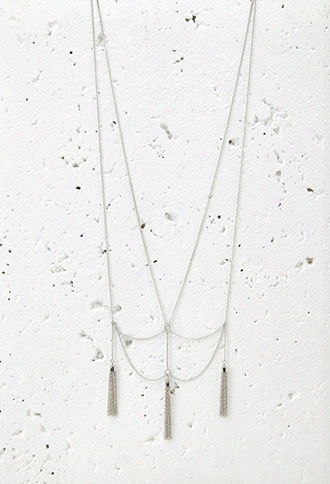 Drapey Chain Tassel Necklace