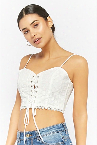 Eyelet Crop Cami