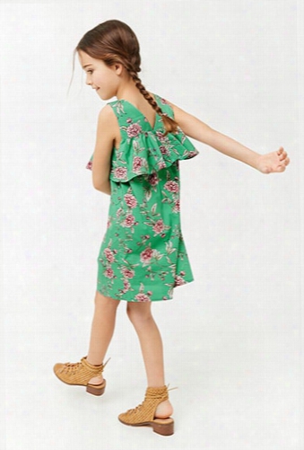 Girls Floral Flounce Clothes (kids)