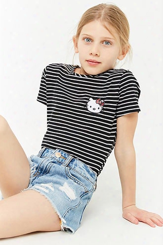 Girls Striped Hello Kitty Bodysuit (kids)