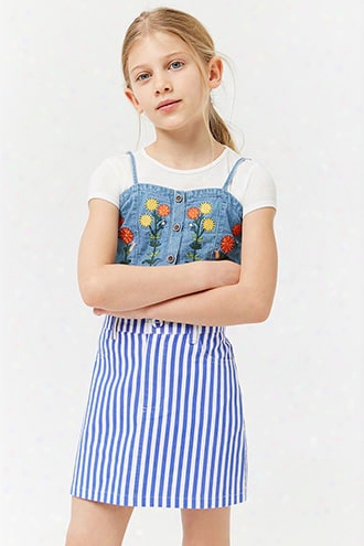 Girls Striped Mini Skirt (kids)