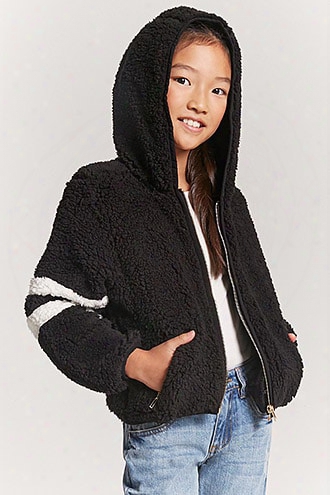 Girls Varsity-stripe Jacket (kids)