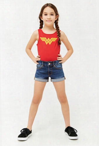 Girls Wonder Woman Graphhic Logo Bodysuit (kids)