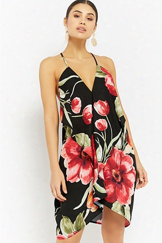 High-low Floral Halter Top