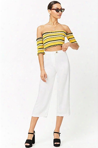 High-waist Cropped Pants