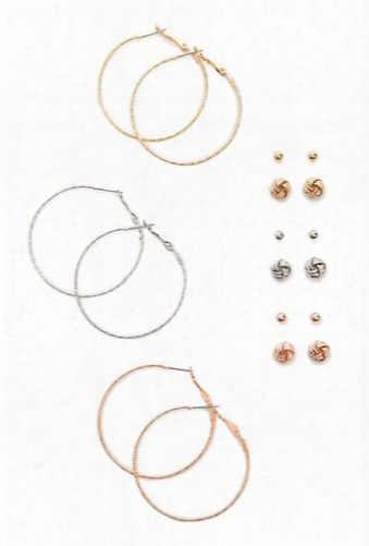 Hoop & Stud Earring Set