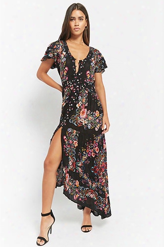 I The Wild Floral Button-front Dress