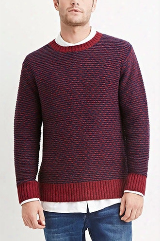 Marled Cotton-blend Sweater