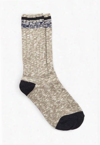 Marled Ribbed Knit Socks