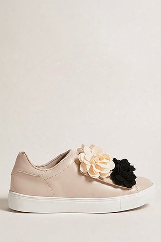 Mia Floral Applique Sneakers
