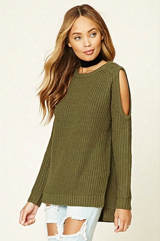 Open-shoulder Sweater Top