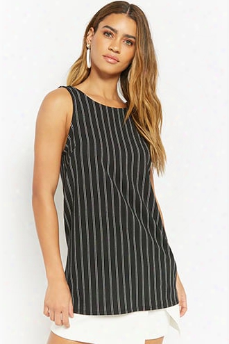 Pinstriped Shift Dress