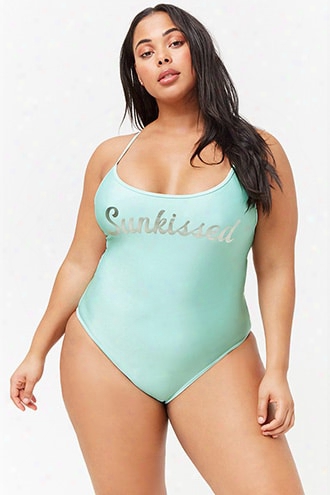 Plus Size Sunkissed Cutout One-piece Swimsuit