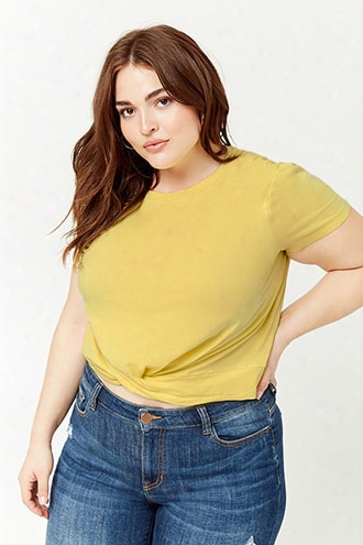 Plus Size Twist-hem Tee