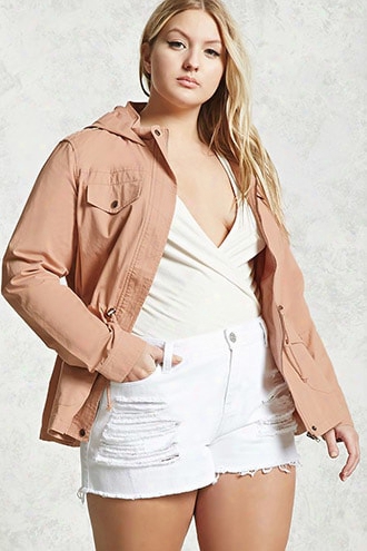 Plus Size Utility Jacket