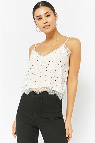 Polka Dot Lace Cami