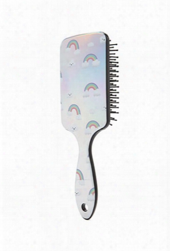 Rainbow Print Hair Brush