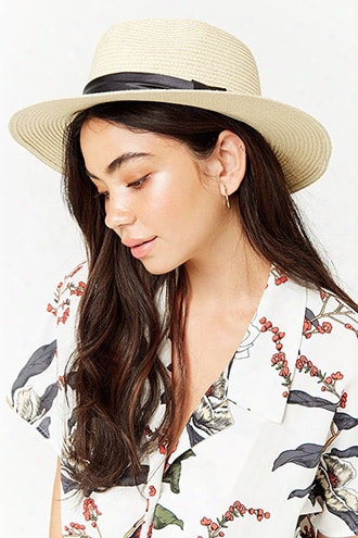 Satin Band Straw Hat