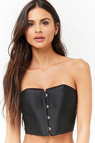 Satin Hook-front Corset