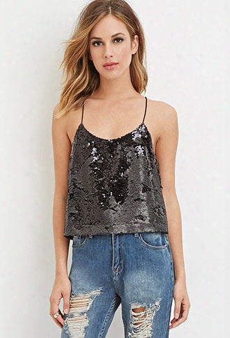 Sequined Boxy Cami