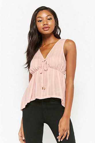 Shirred High-low Top