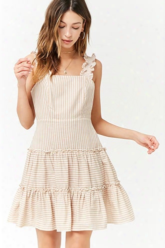 Striped Linen-blend Dress