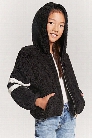 Girls Varsity-Stripe Jacket (Kids)