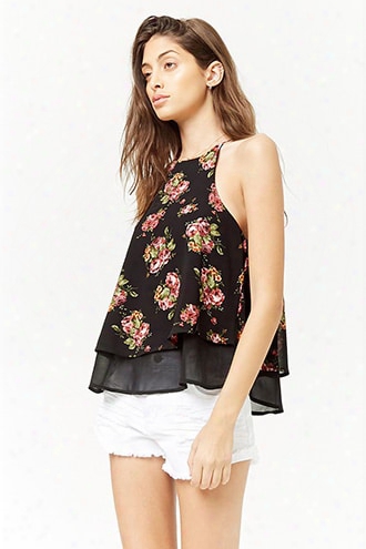 Tiered Floral Print Cami