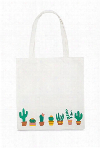 Cacti Graphic Tote Bag