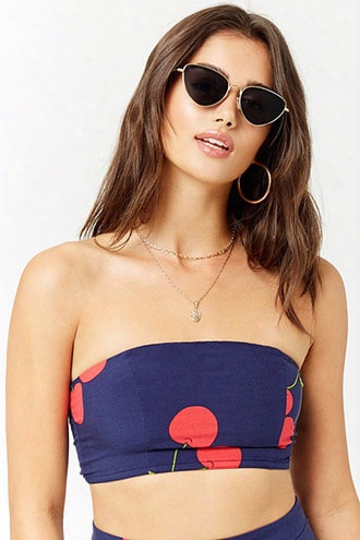 Cherry Print Tube Top