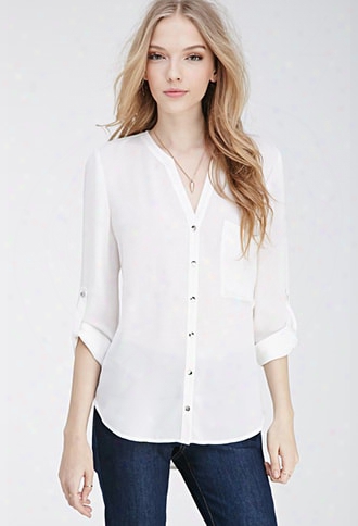 Chiffon Pocket Blouse