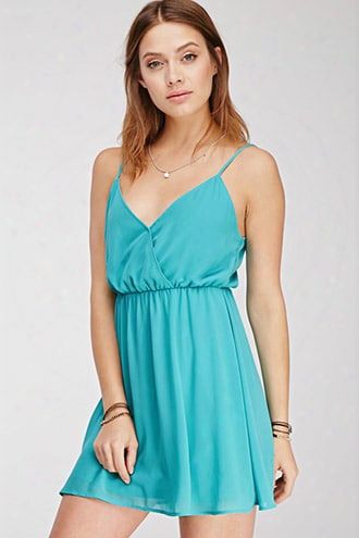 Chiffon Surplice Cami Dress