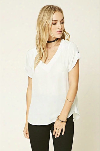 Chiffon V-neck Top