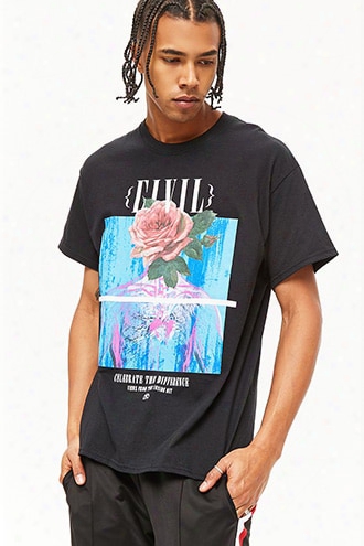 Civil Regime Floral Graphic Tee