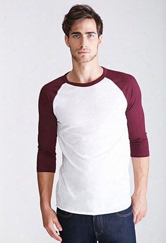 Colorblocked Raglan Baseball Tee