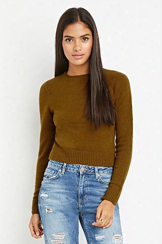 Contemporary Brushed Knit Boxy Sweater