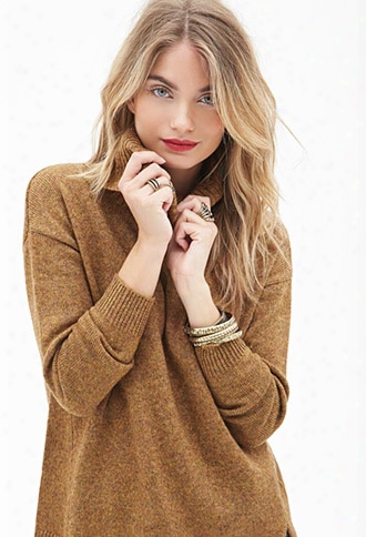 Contemporary Marled Turtleneck Sweater