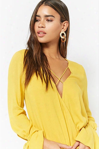 Crisscross Surplice Top