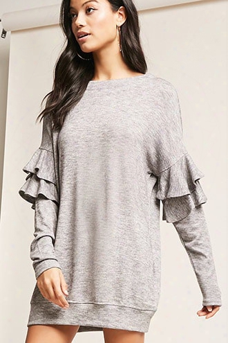 Cutout Back Sweater-knit Dress