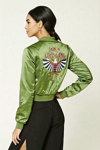 Embroidered Bomber Jacket