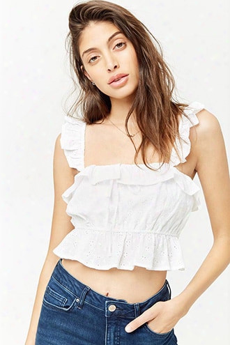 Eyelet Crop Top