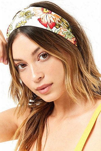 Floral Crepe Headwrap