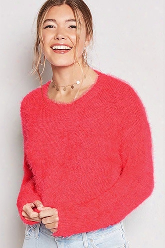 Fuzzy Cropped Sweater