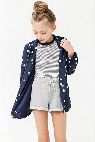 Girls French Terry Drawstring Shorts (kids)