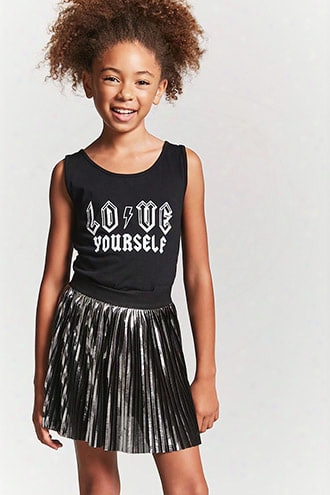 Girls Pleated Mini Skirt (kids)