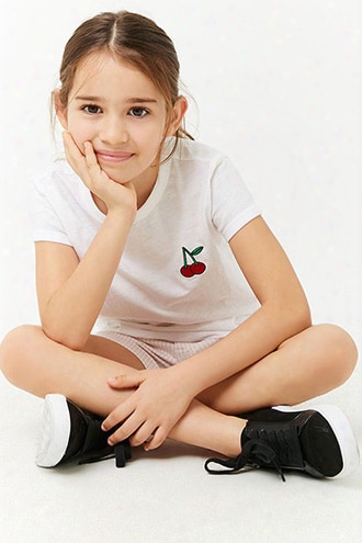 Girls Rose Slub Knit Tee (kids)