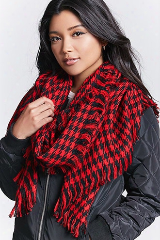 Houndstooth Woven Scarf