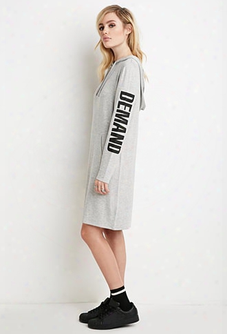 In High Demand Hooded Dress