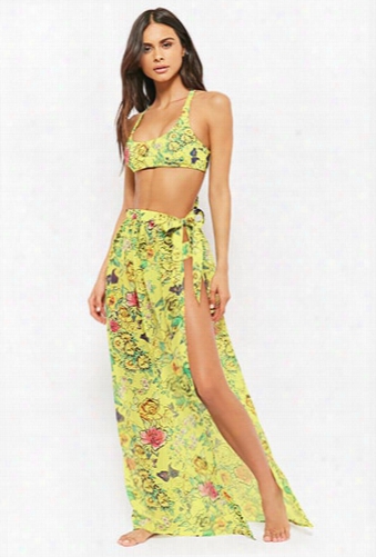 Kulani Kinis Floral Swim Cover-up Skirt