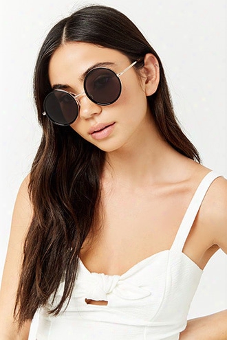 Metallic Round Sunglasses